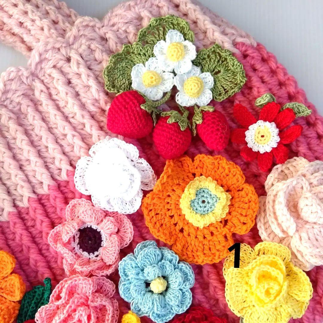 メル２５３３８さま専用ハンドメイド 花モチーフ トートバッグ ２個