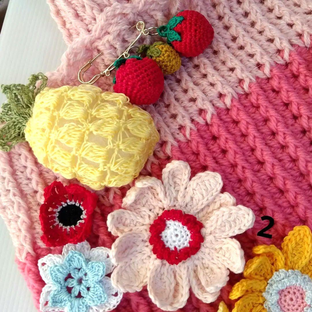 メル２５３３８さま専用ハンドメイド 花モチーフ トートバッグ ２個