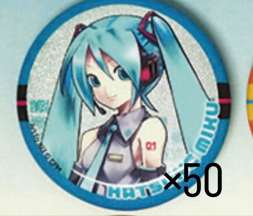 初音ミク キラキラ缶バッチ　缶バッチ　まとめ売り　50点