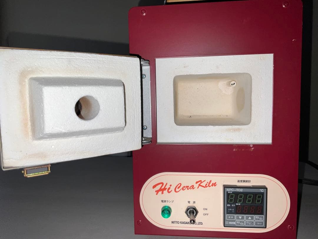 定価12万　日陶科学 小型電気炉 ハイセラキルン 半自動 電子炉　焼却炉