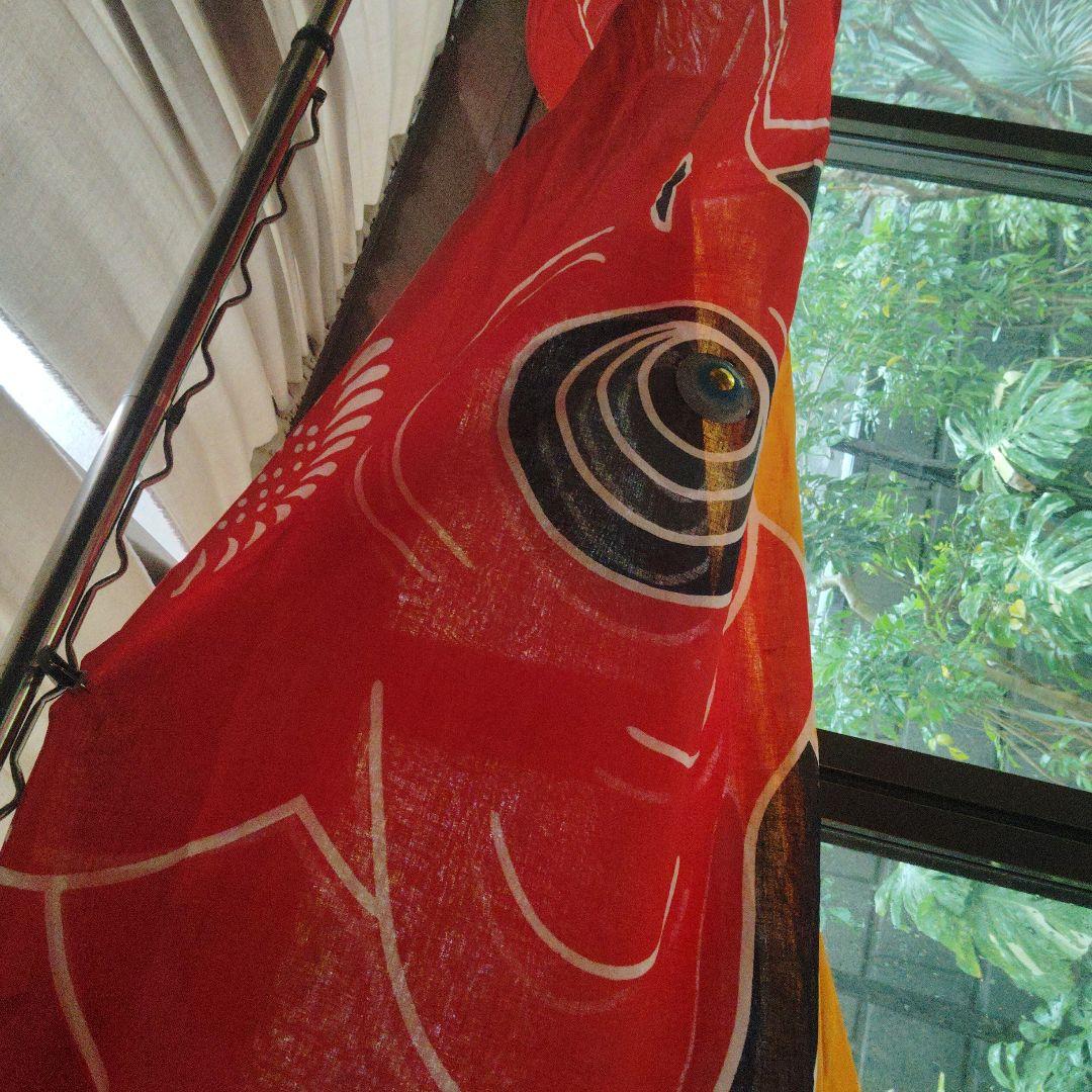 鯉のぼり　3本　黒鯉一本　緋鯉二本