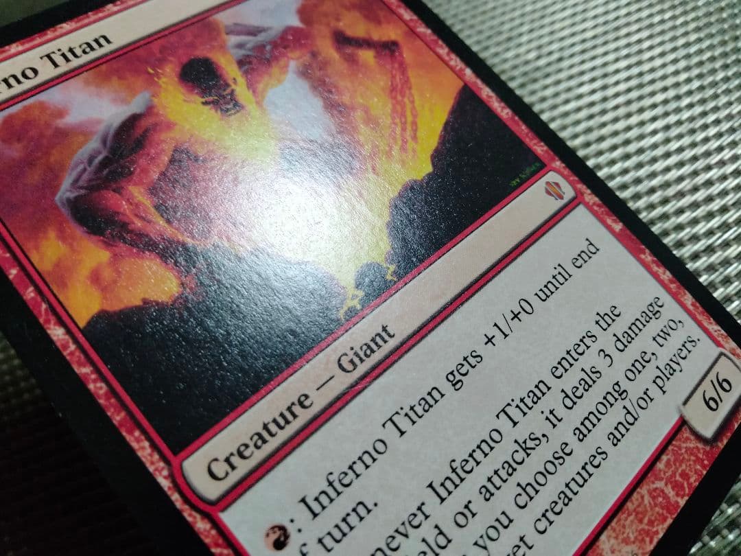 【ご確認用】統率者2013 業火のタイタン 英語 1枚　MTG