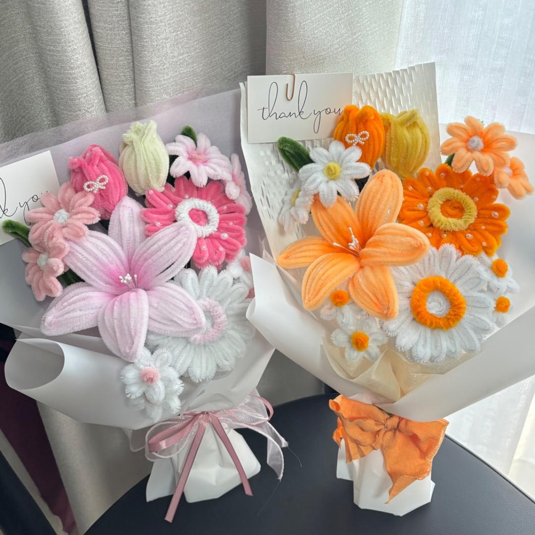 れれ　モールフラワー　じゅわっとオレンジ　苺ミルク