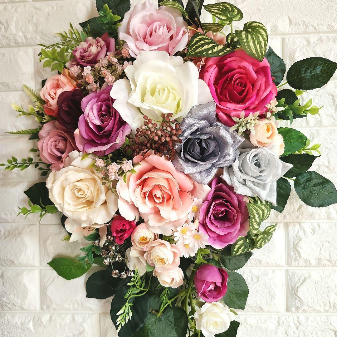 フラワーリース(オールシーズンビッグサイズ、スワッグ48)