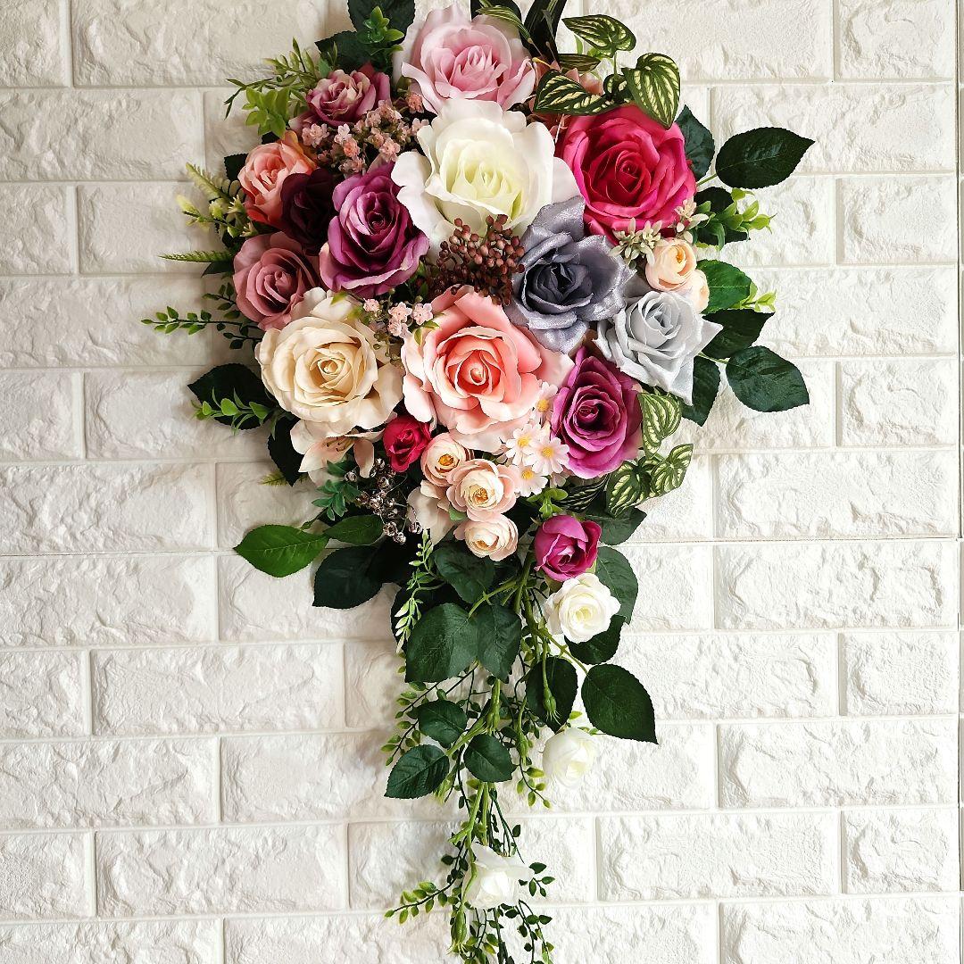 フラワーリース(オールシーズンビッグサイズ、スワッグ48)