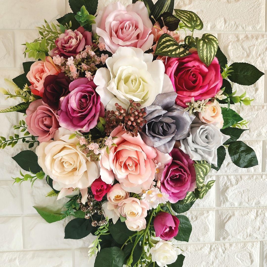 フラワーリース(オールシーズンビッグサイズ、スワッグ48)