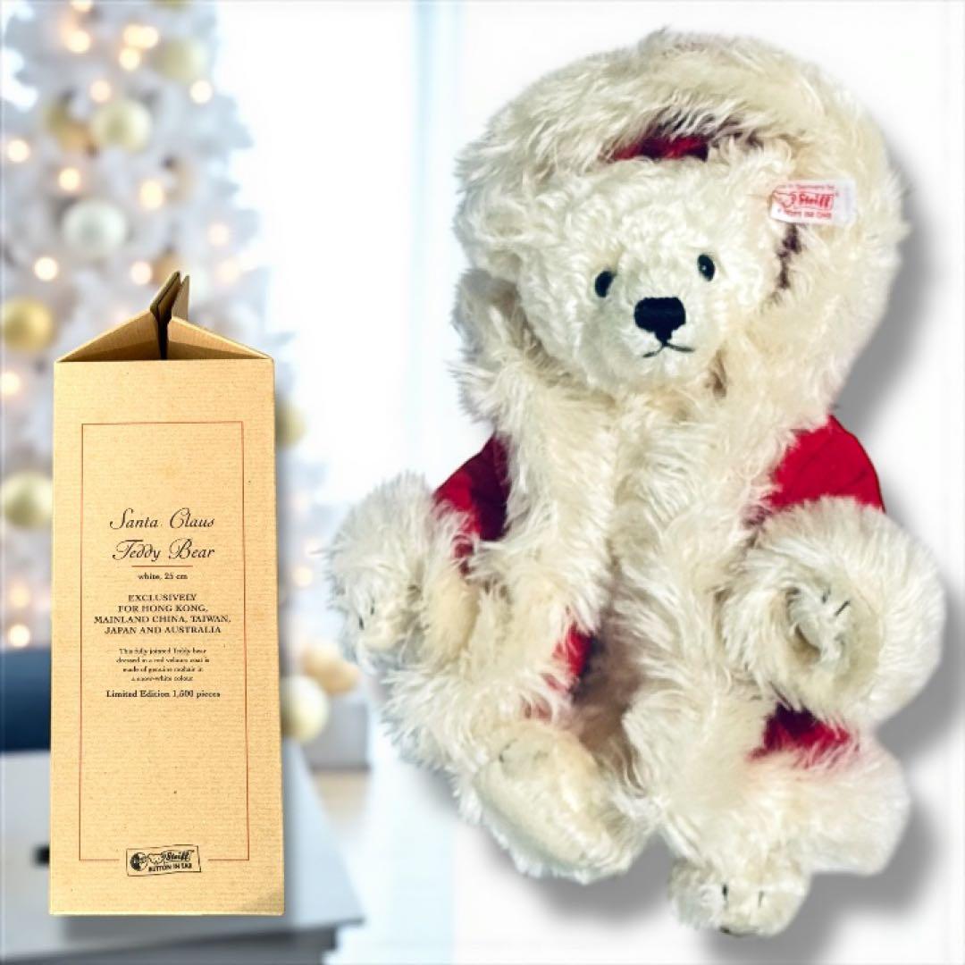 シュタイフ テディベア クリスマス 2001 サンタクロース 箱 証明書付 完品
