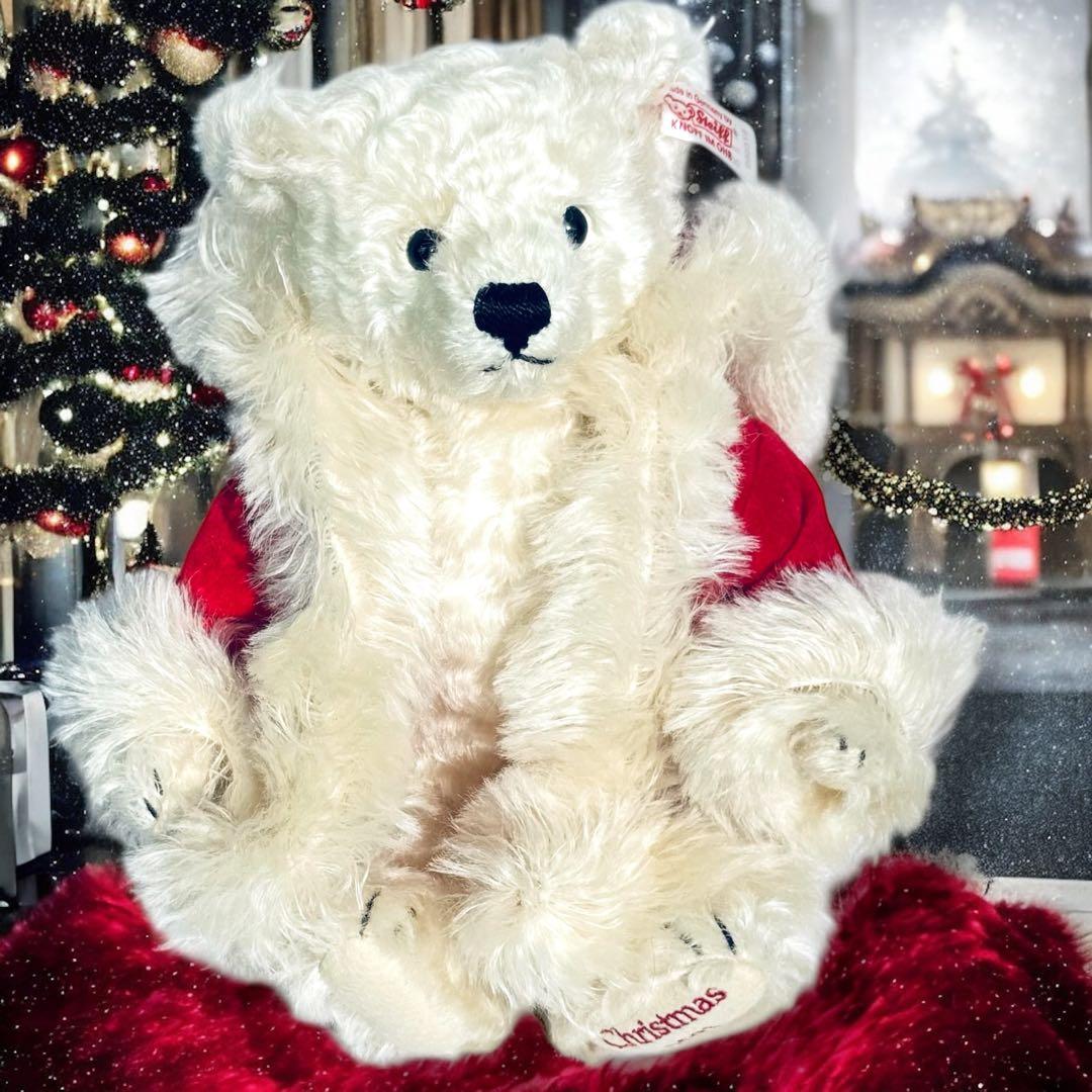 シュタイフ テディベア クリスマス 2001 サンタクロース 箱 証明書付 完品