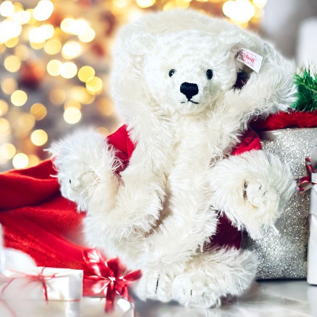 シュタイフ テディベア クリスマス 2001 サンタクロース 箱 証明書付 完品