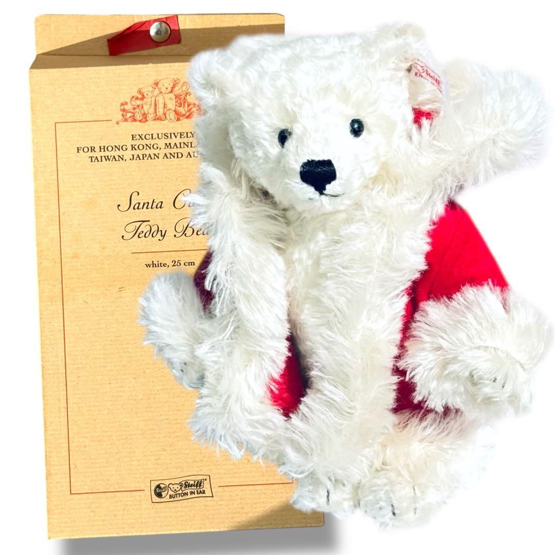 シュタイフ テディベア クリスマス 2001 サンタクロース 箱 証明書付 完品