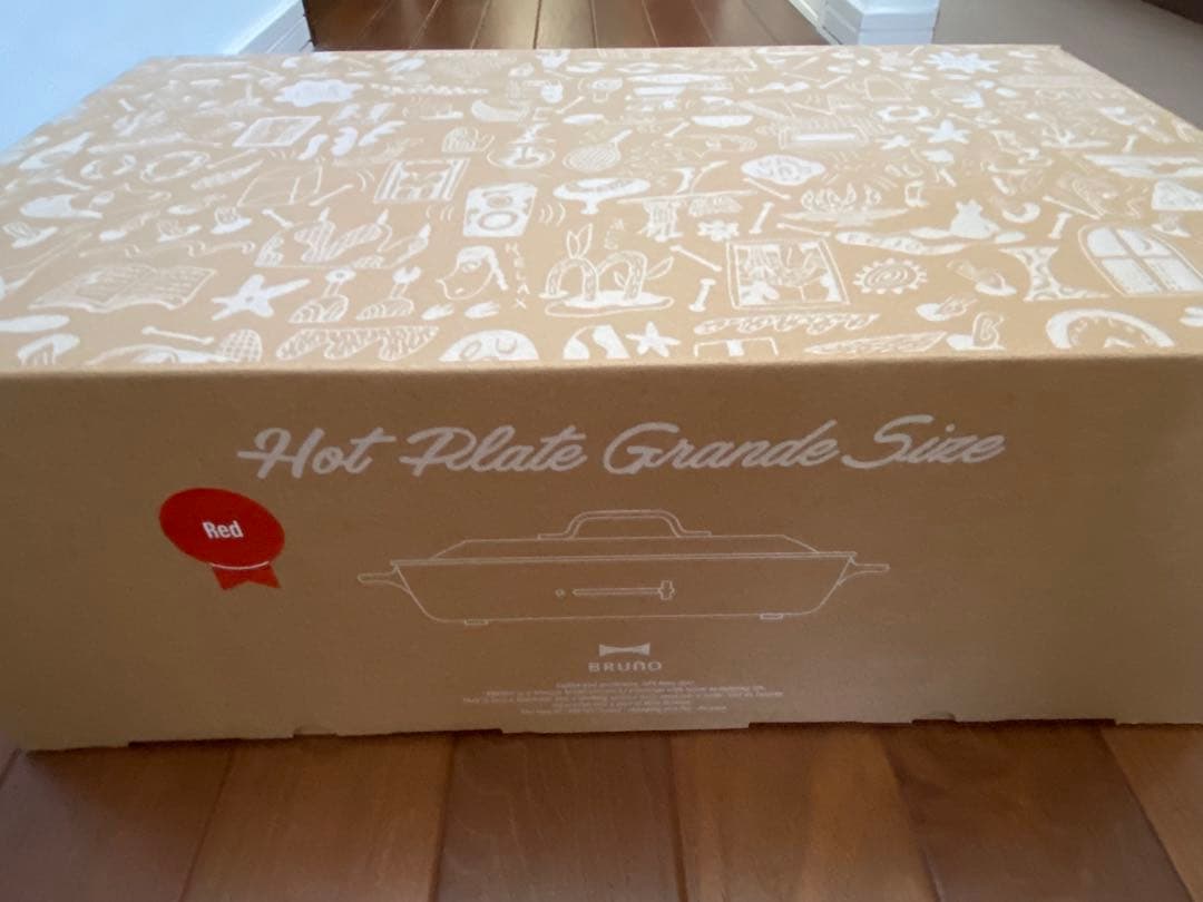aya⭐︎【新品】BRUNO ホットプレート グランデサイズ （レッド）