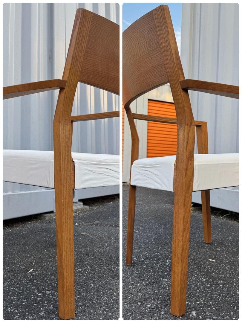 ② shirakawaシラカワ ダイニング チェア 肘付き 北欧