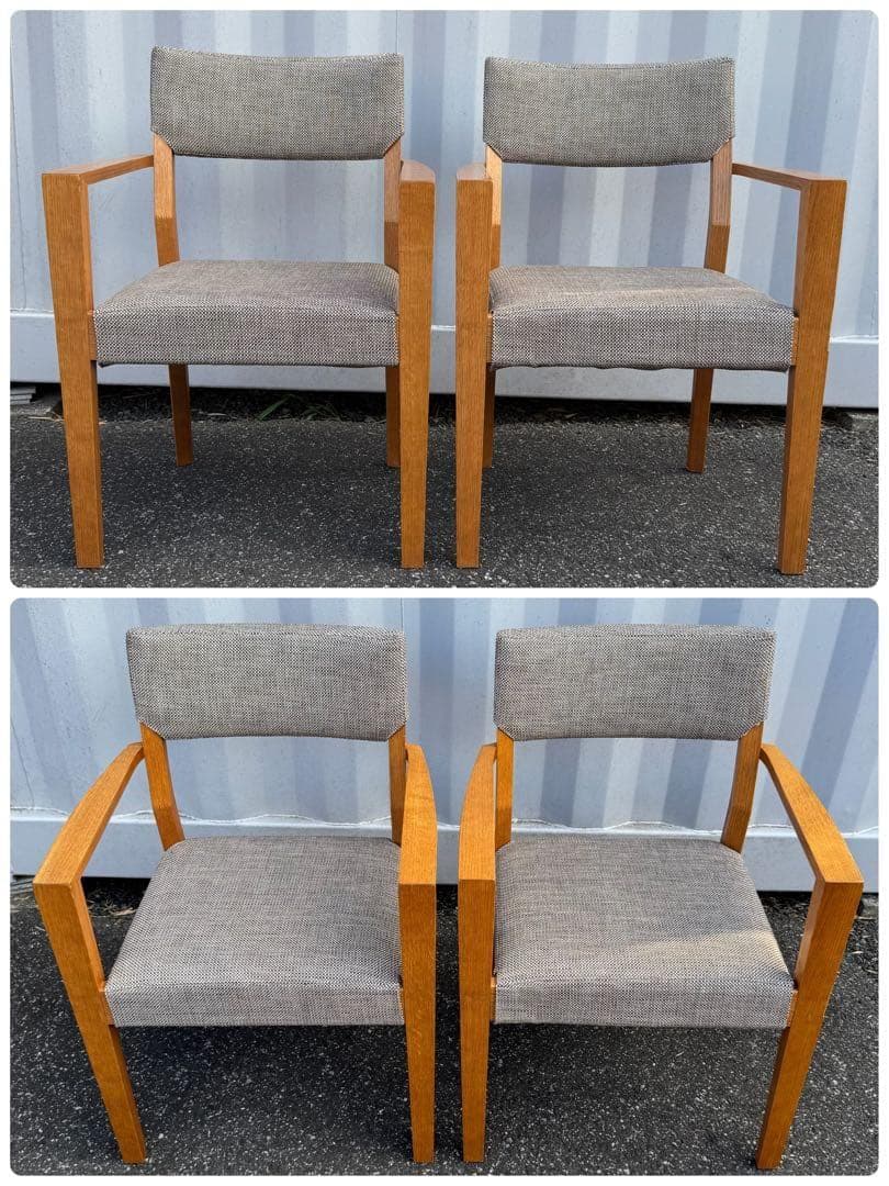 ② shirakawaシラカワ ダイニング チェア 肘付き 北欧