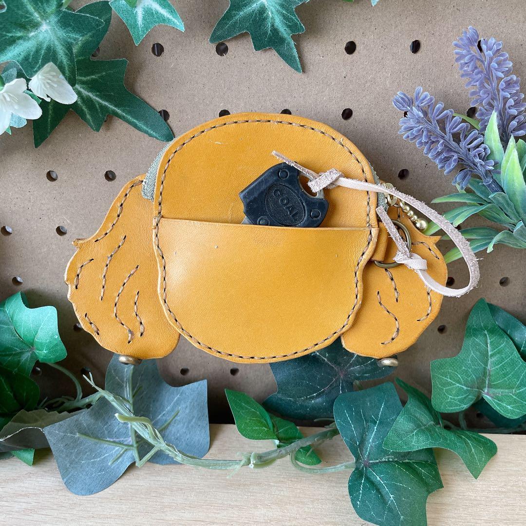 犬　トイプードル　ケース　本革　手縫い