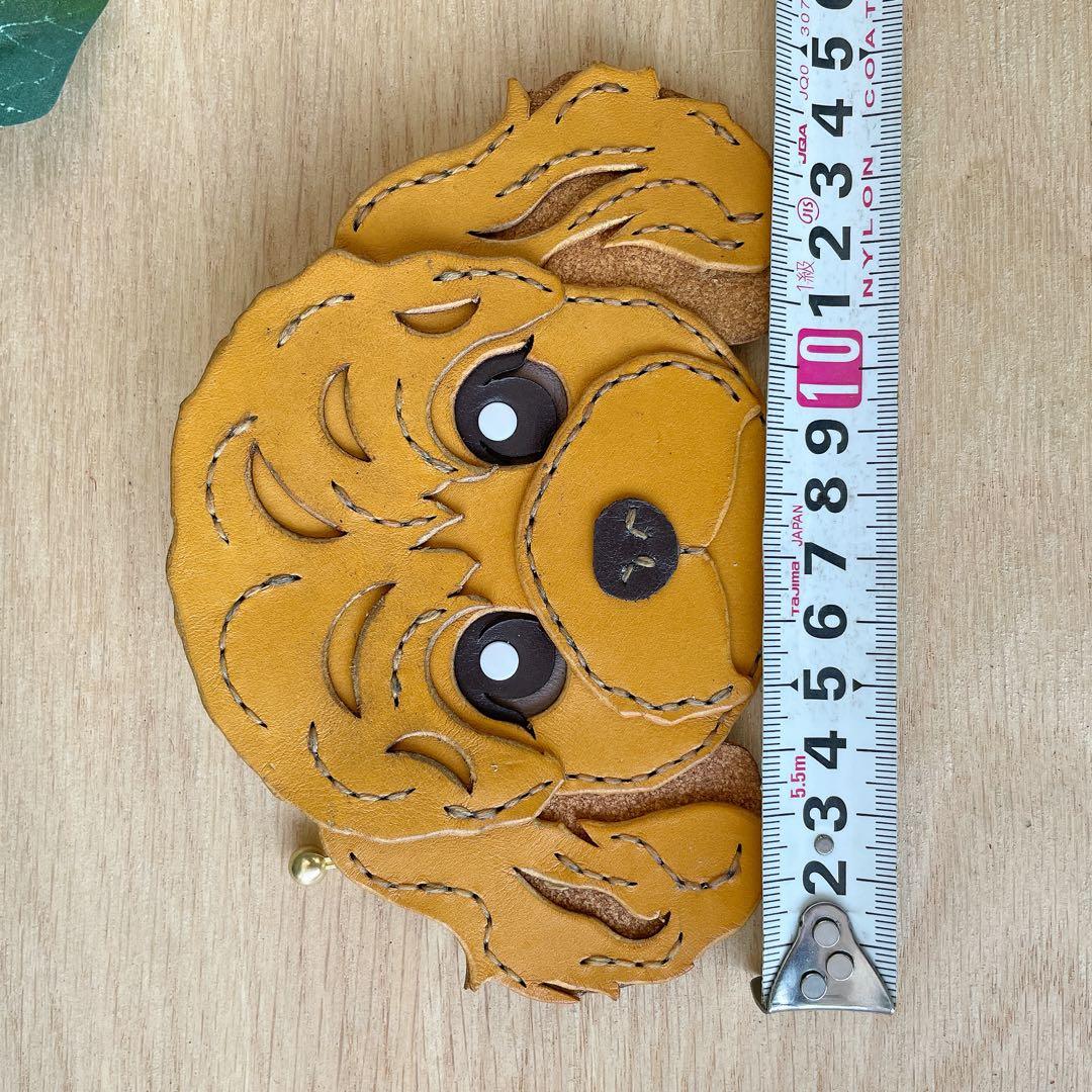 犬　トイプードル　ケース　本革　手縫い