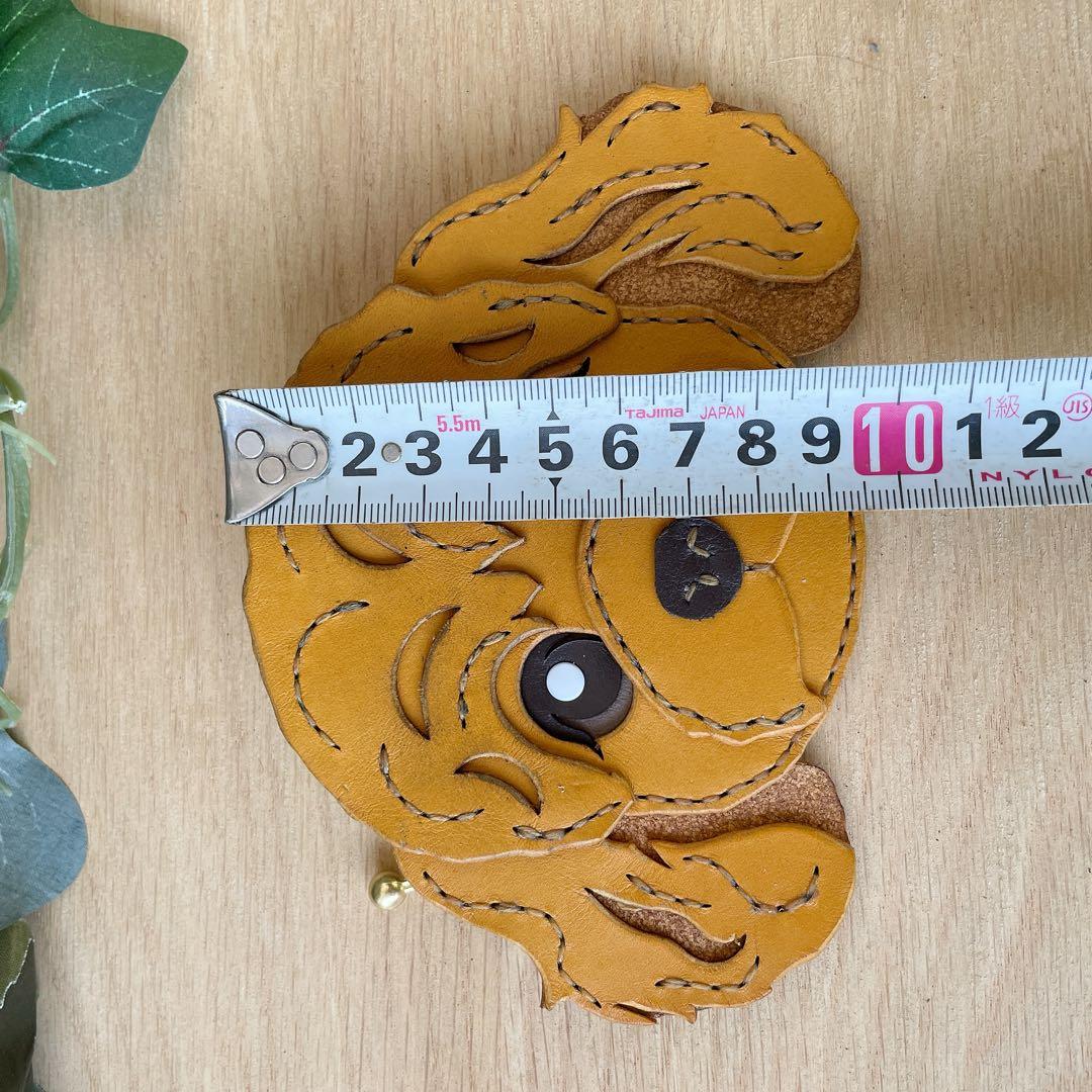 犬　トイプードル　ケース　本革　手縫い