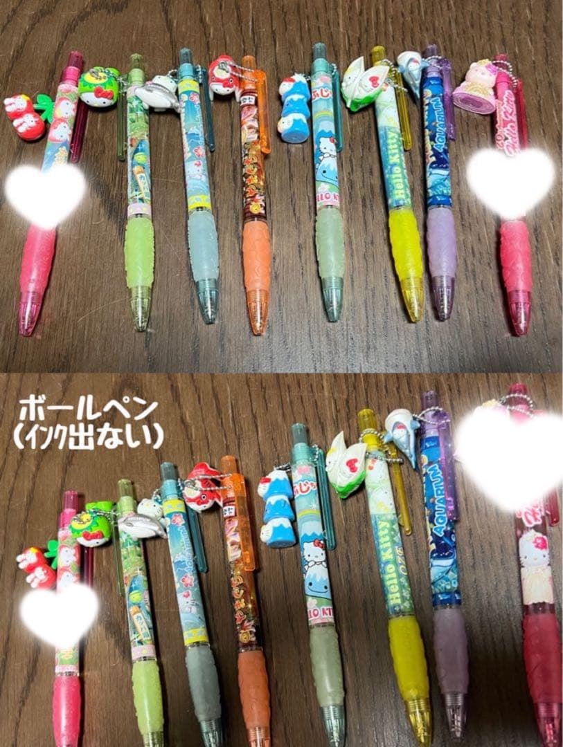 ハローキティHello Kittyご当地ボールペン（シャーペン）まとめ売り79本