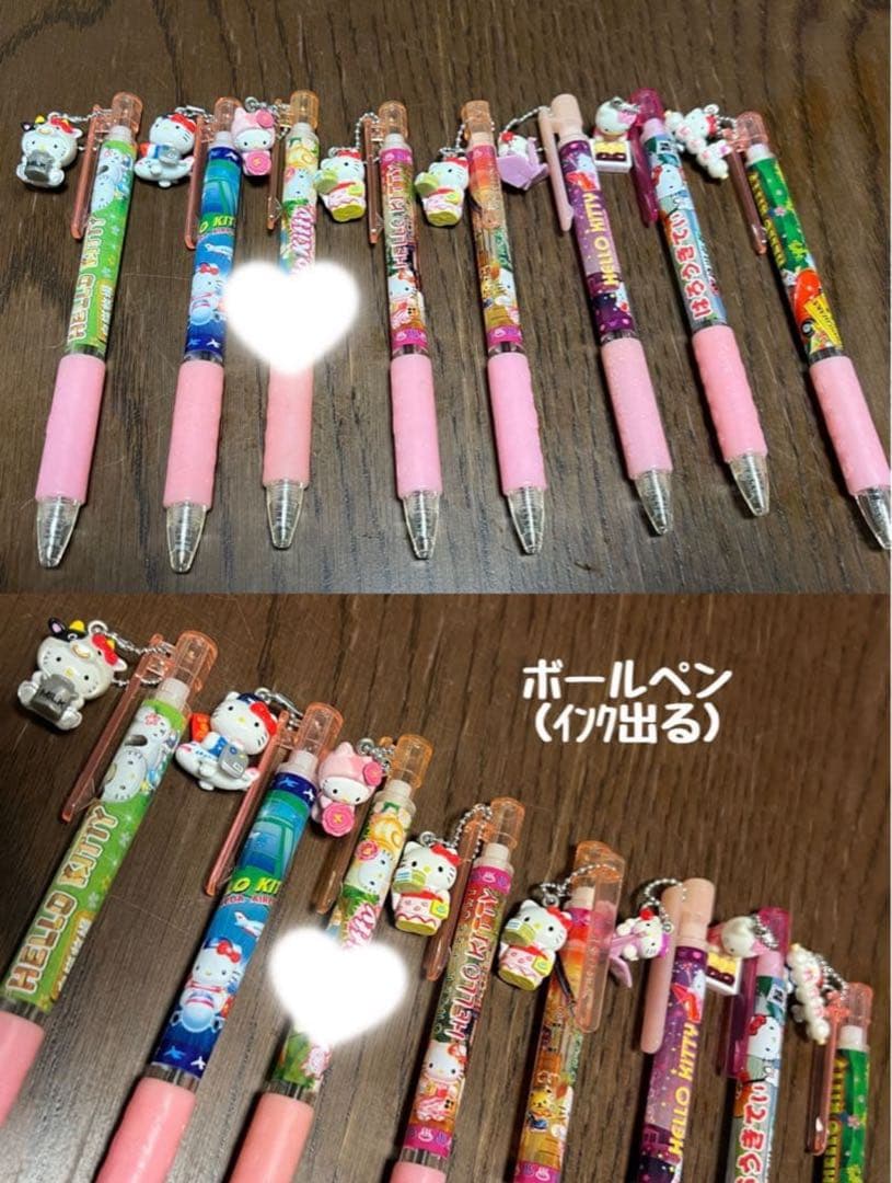 ハローキティHello Kittyご当地ボールペン（シャーペン）まとめ売り79本