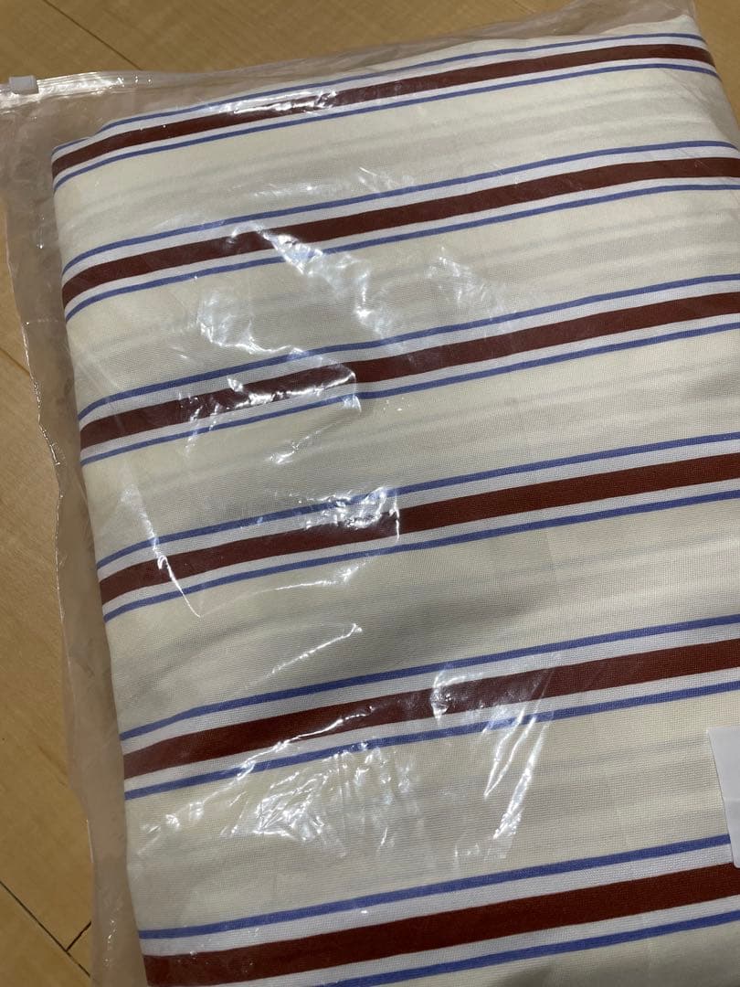 ストライプデザイン シングルカバーセット新品未使用未開封