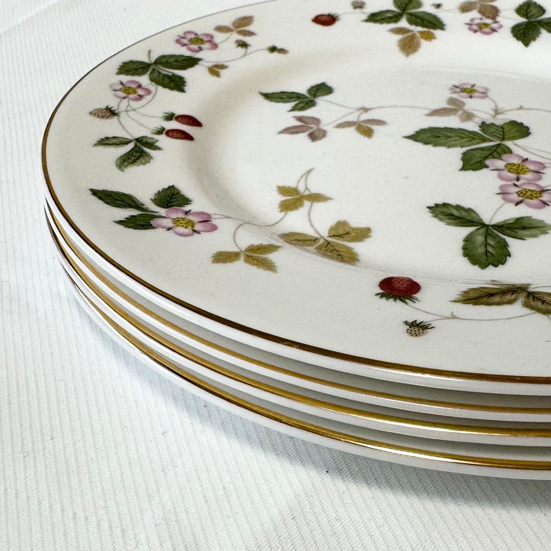  WILD STRAWBERRY プレート皿5枚セット 大1中4