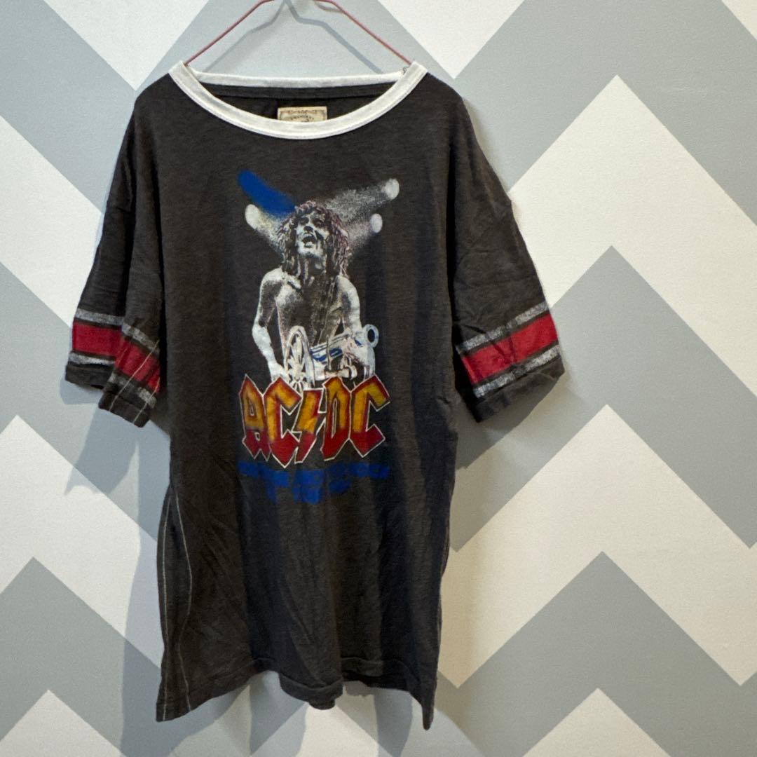 AC/DC グラフィックTシャツ ダークグレー