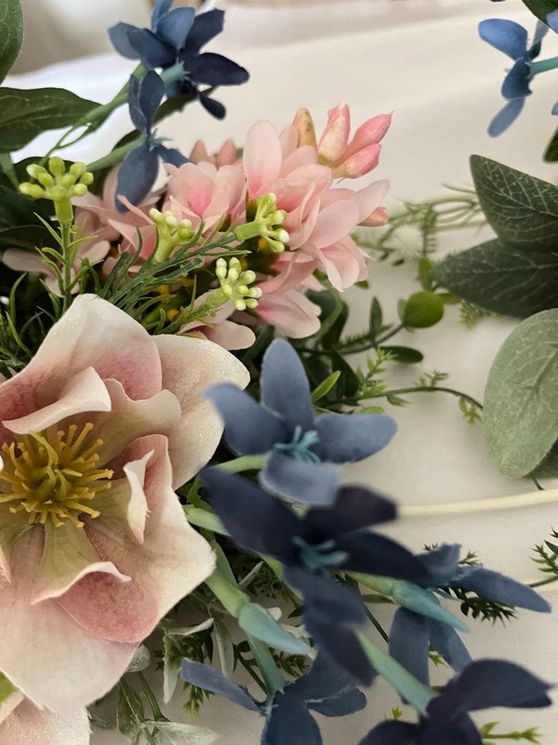 ハンドメイドアーティフィシャルフラワー　スプリングチューリップアレンジ⑨