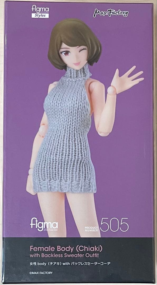 【未開封】[特典付き] figma 女性body チアキ バックレスセーター