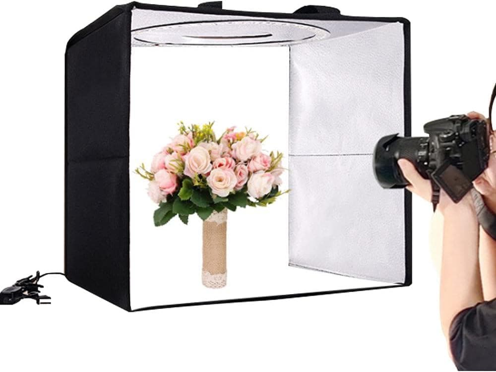 撮影ボックス30cm 高輝度LED写真照明キット 6種類の背景布付き