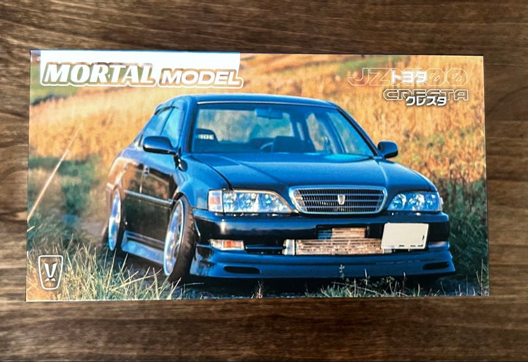 MORTAL 1/64 トヨタ クレスタ カスタム ドリ仕様 ブルー 青