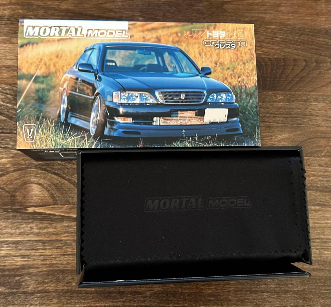 MORTAL 1/64 トヨタ クレスタ カスタム ドリ仕様 ブルー 青