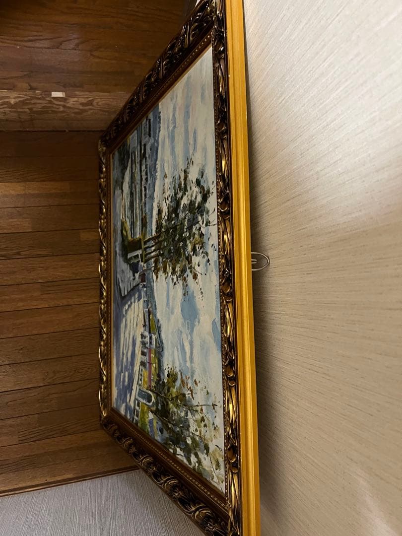 モネ　ブージヴァルの橋 装飾フレーム付き【贋作】