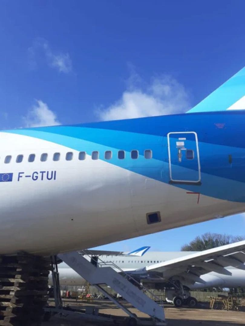 コルセール航空 Aviationtag B747 水色