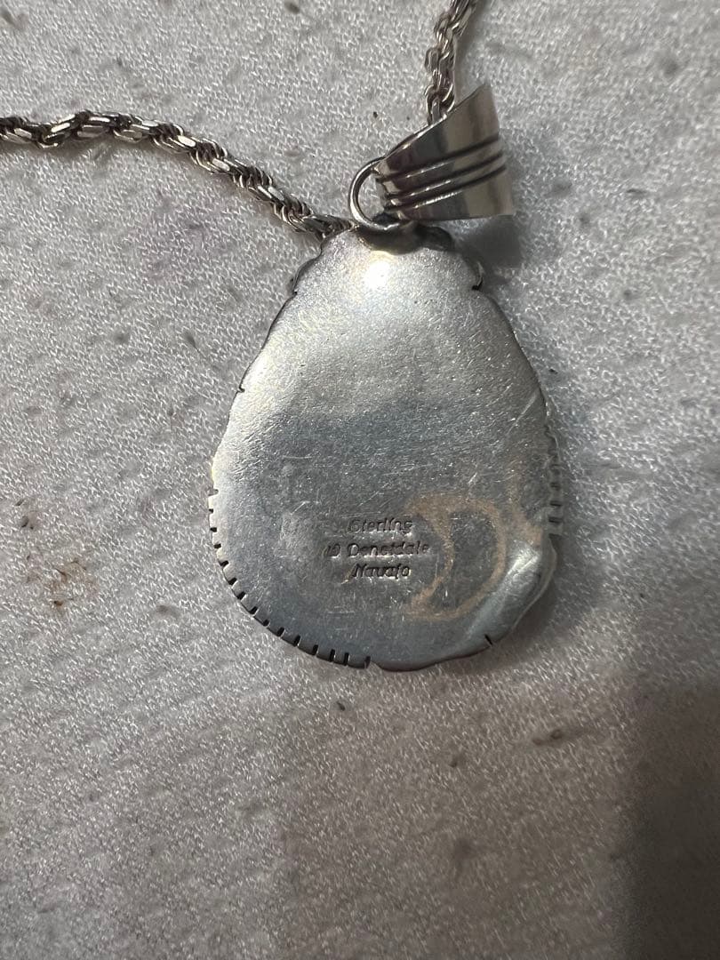 ターコイズ　ナバホ族　ナンバー8 特大