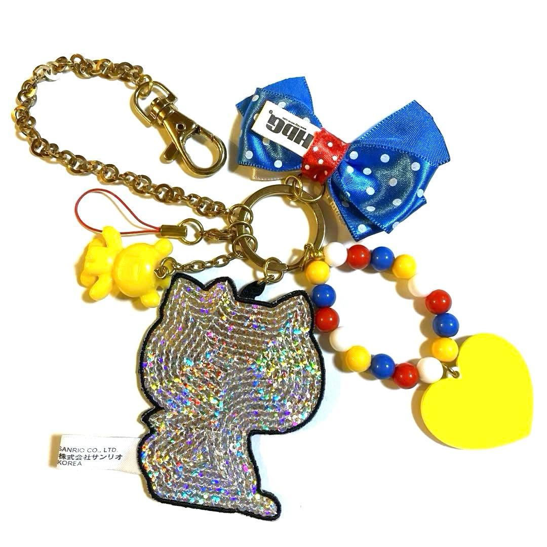 ハローキティ　レアレトロ　ＨｂＧコラボ　チャームいっぱいキーチェーン♡ サンリオ