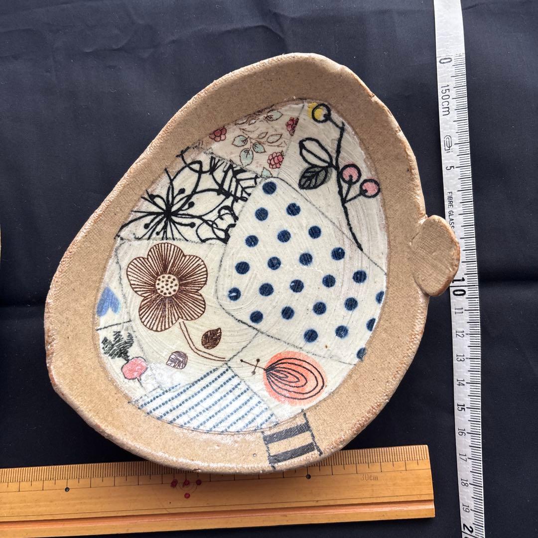 手作り　陶器皿 2点　 1点もの