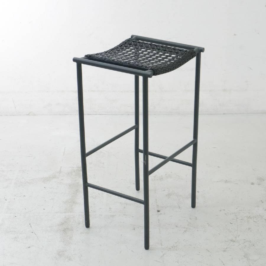 PATIO PETITE MAシリーズ ハイスツール ブラック 人工ラタン