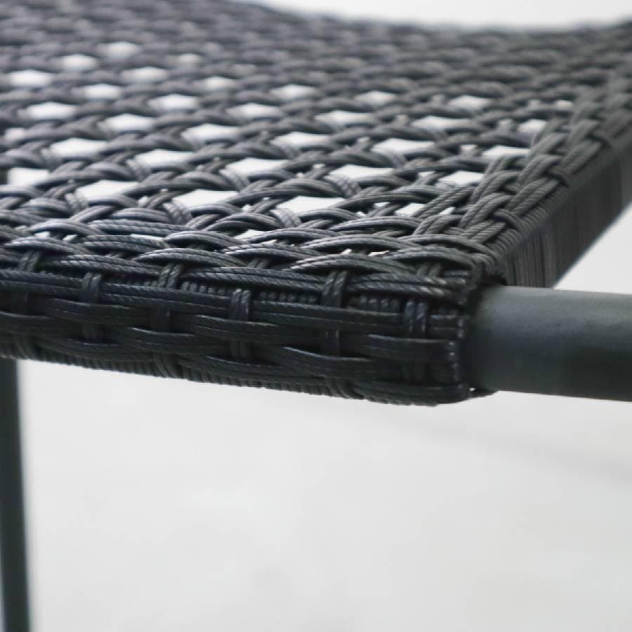 PATIO PETITE MAシリーズ ハイスツール ブラック 人工ラタン