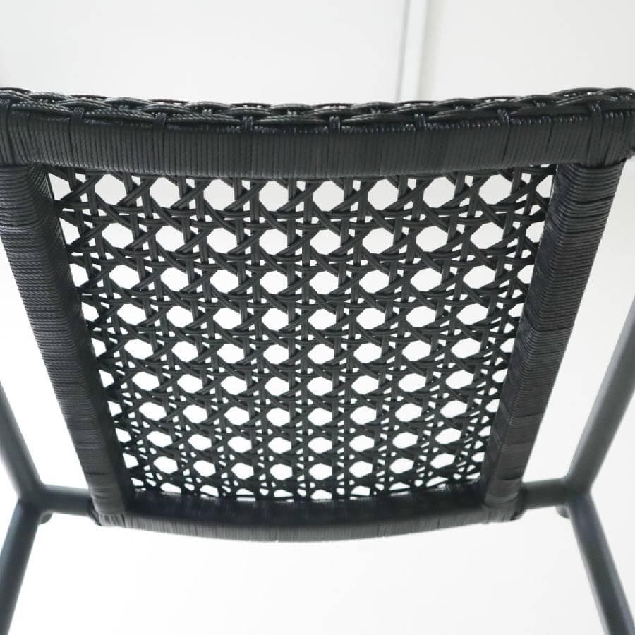 PATIO PETITE MAシリーズ ハイスツール ブラック 人工ラタン