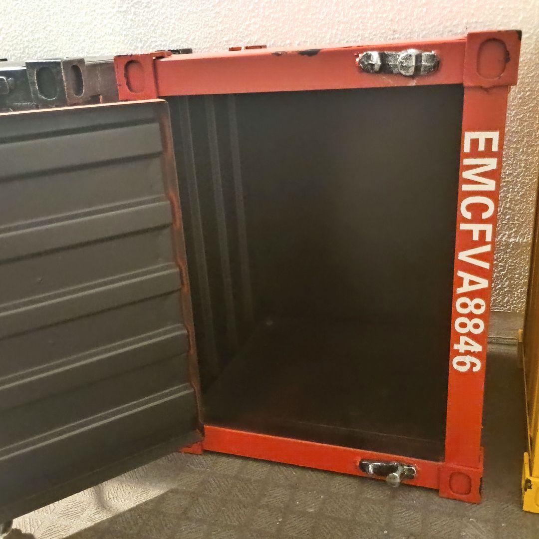 インテリア　カラフルな収納ボックス コンテナボックス　おしゃれ　レッド　赤