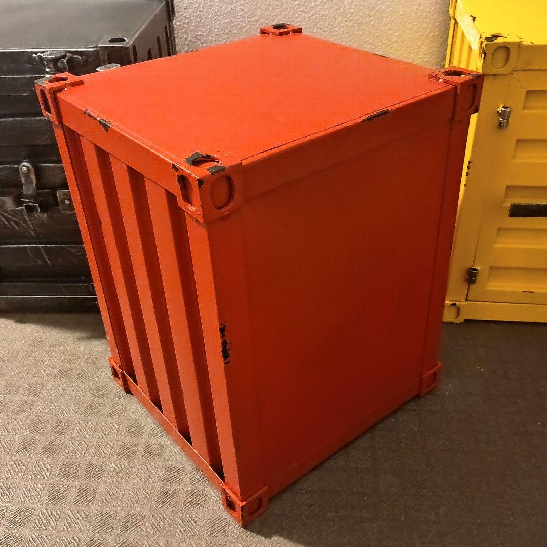 インテリア　カラフルな収納ボックス コンテナボックス　おしゃれ　レッド　赤