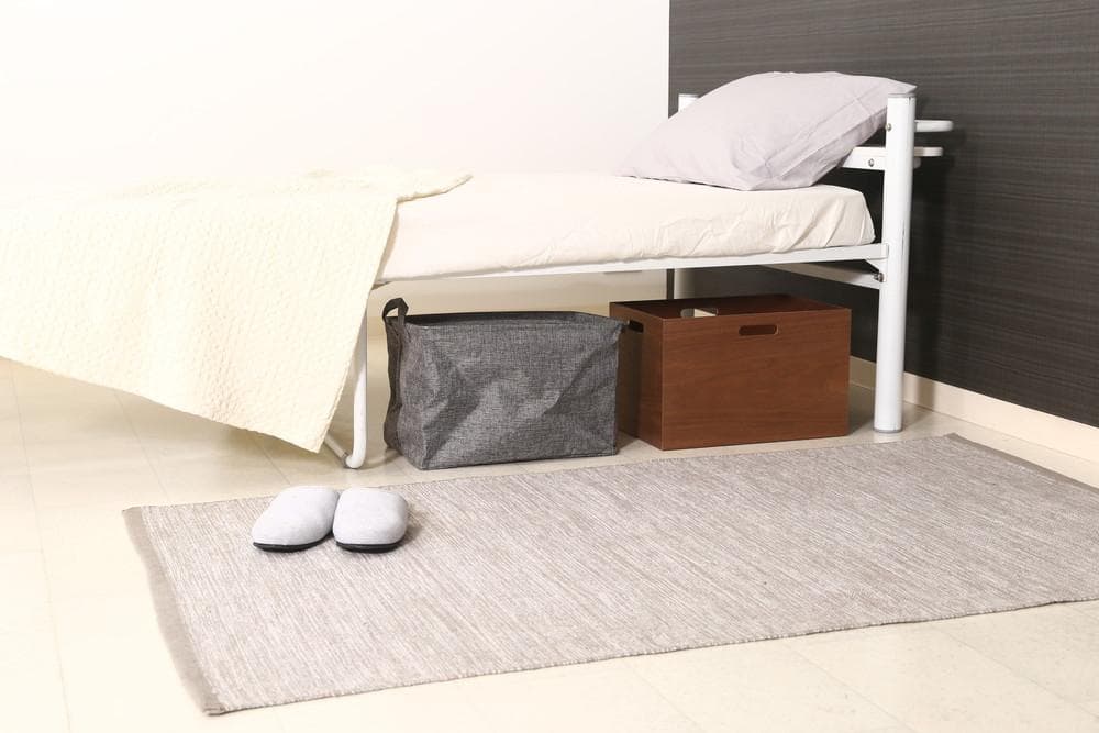 《新品・送料無料》宮付　シングルベッド　タンテ　アイボリー