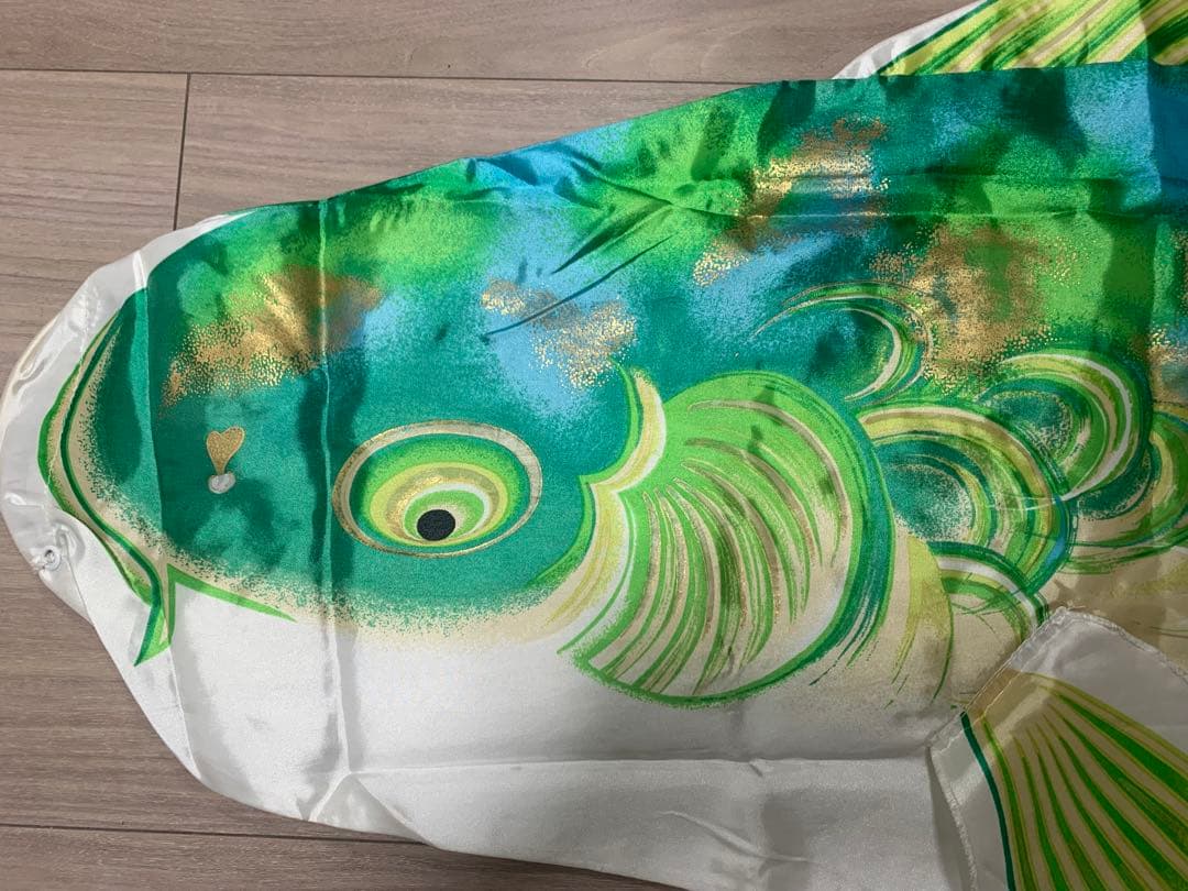 鯉のぼり　使用品　山本寛斎かぜいろ　1.5Mセット+緑　久月きらめき　こいのぼり