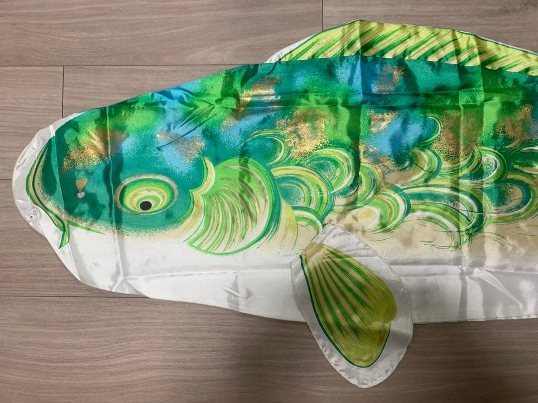 鯉のぼり　使用品　山本寛斎かぜいろ　1.5Mセット+緑　久月きらめき　こいのぼり