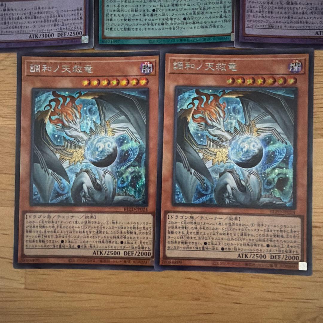 調和ノ天救竜シークレット2枚、The Fallen ＆ The Virtuous