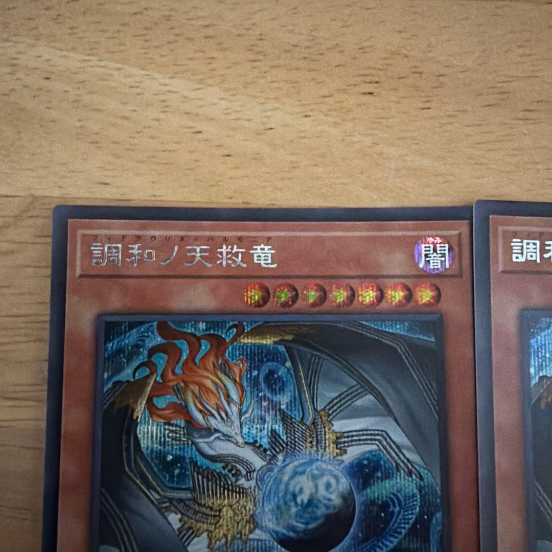 調和ノ天救竜シークレット2枚、The Fallen ＆ The Virtuous