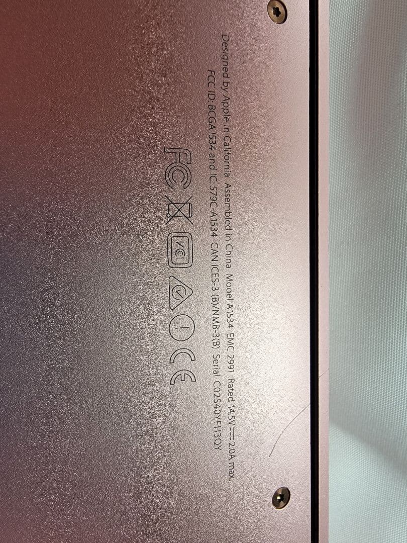 MacBook Retina 12-inch Early 2016 ジャンク品