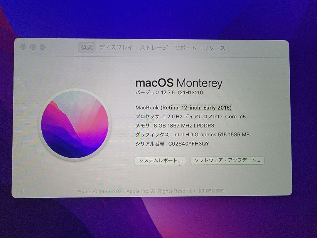 MacBook Retina 12-inch Early 2016 ジャンク品