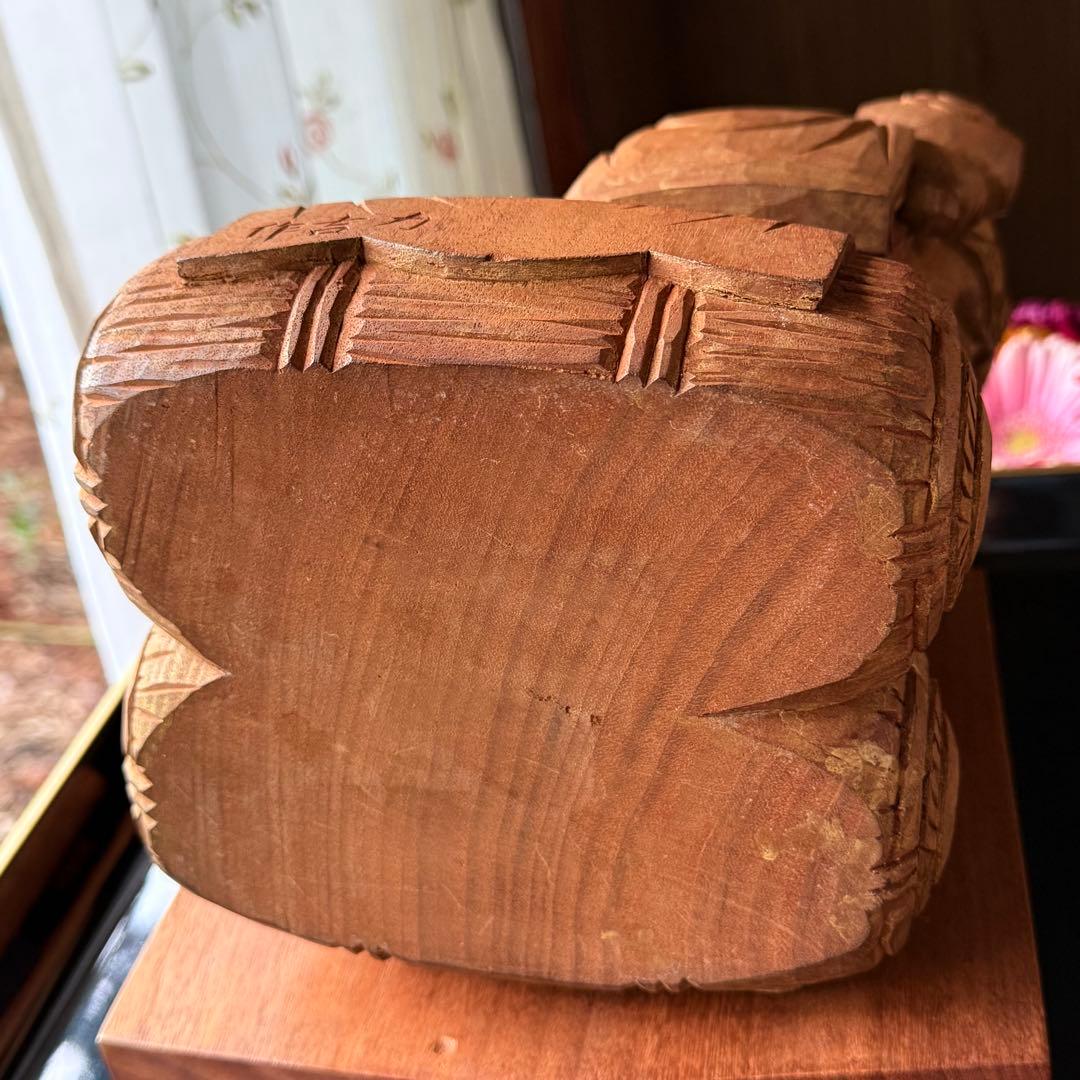 2240様感謝‼️春‼️強運のフィギュリン大黒像布袋　在銘　山本力吉　作台座付