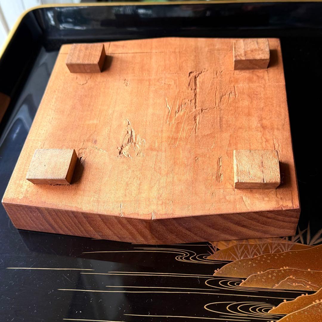 2240様感謝‼️春‼️強運のフィギュリン大黒像布袋　在銘　山本力吉　作台座付