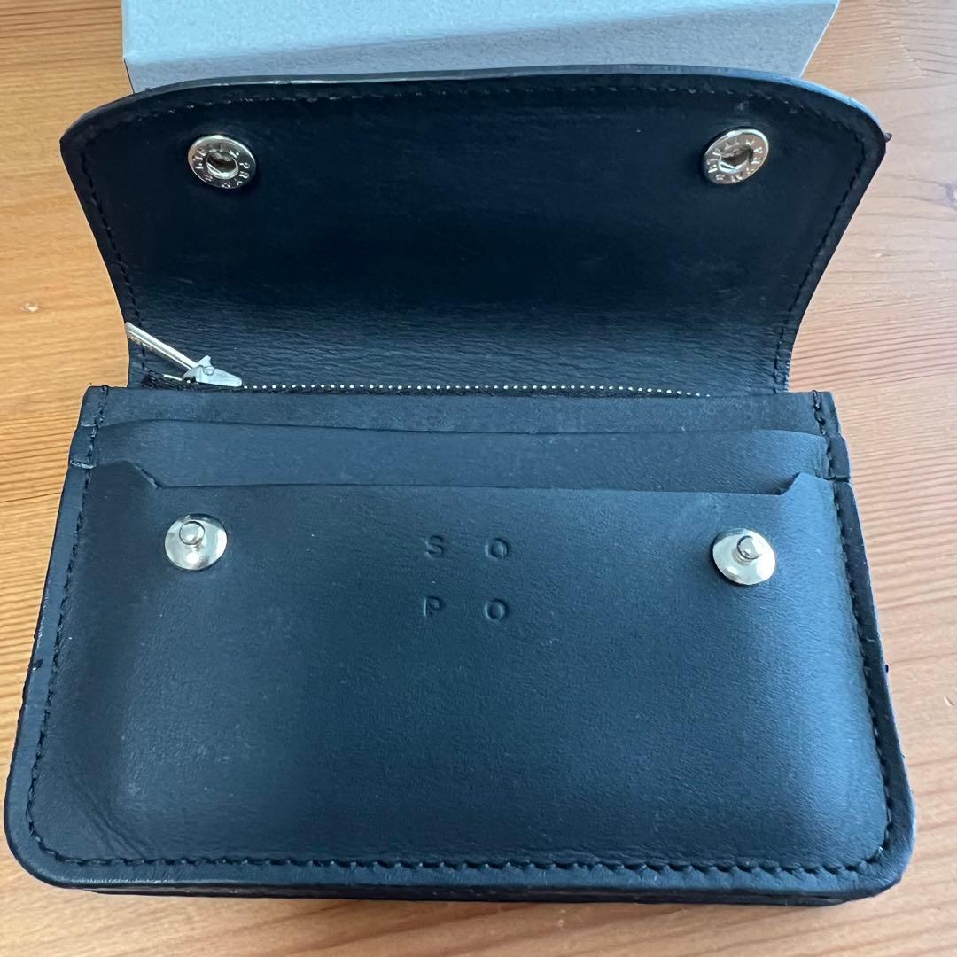 sopoソポ　トラッカーウォレット 革財布